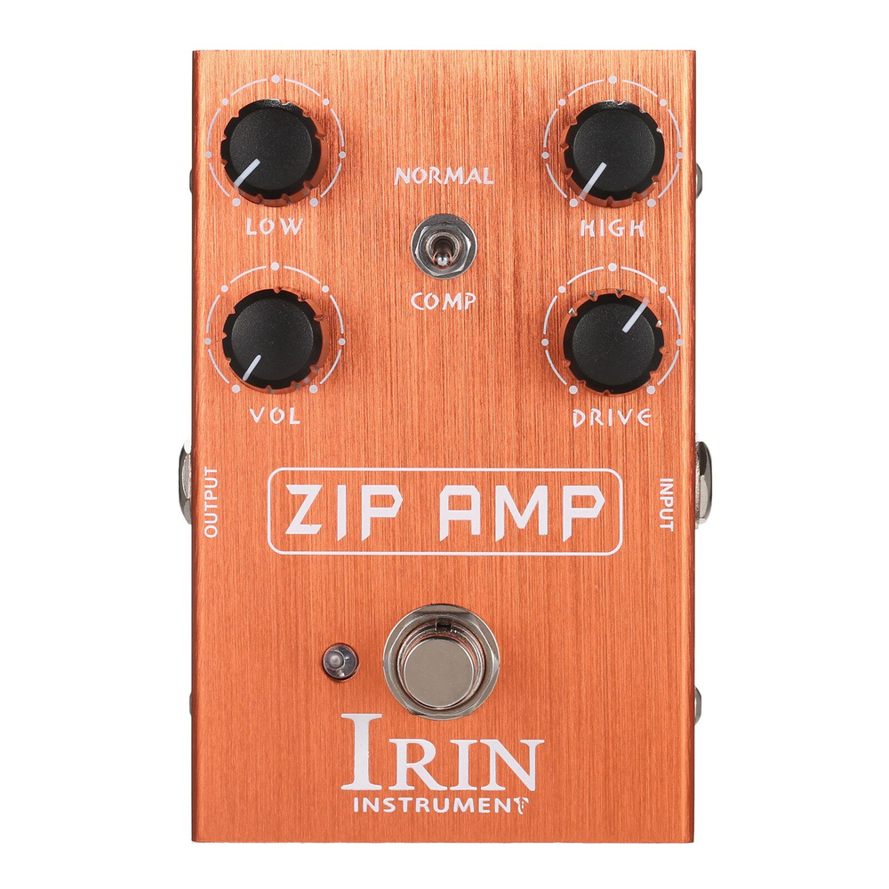 Педаль эффектов для гитары IRIN Overdrive с режимами Normal/Compression ZIP AMP  #1