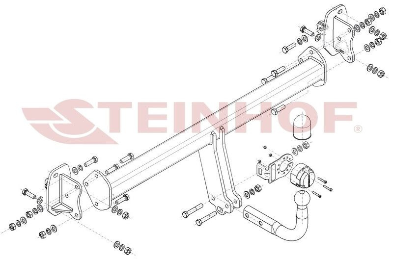 Фаркоп на Mercedes EQC N293, в т (паспорт и сертификат в комплекте)(без электрики) Steinhof.M-182  #1