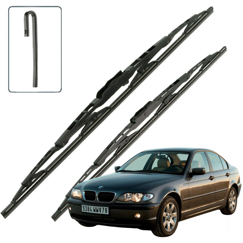 Дворники BMW 3-Series (4) E46 / БМВ 3 СЕРИИ Е46 седан рест. 2001 / 2002 / 2003 / 2004 / 2005 Щетки стеклоочистителя #1