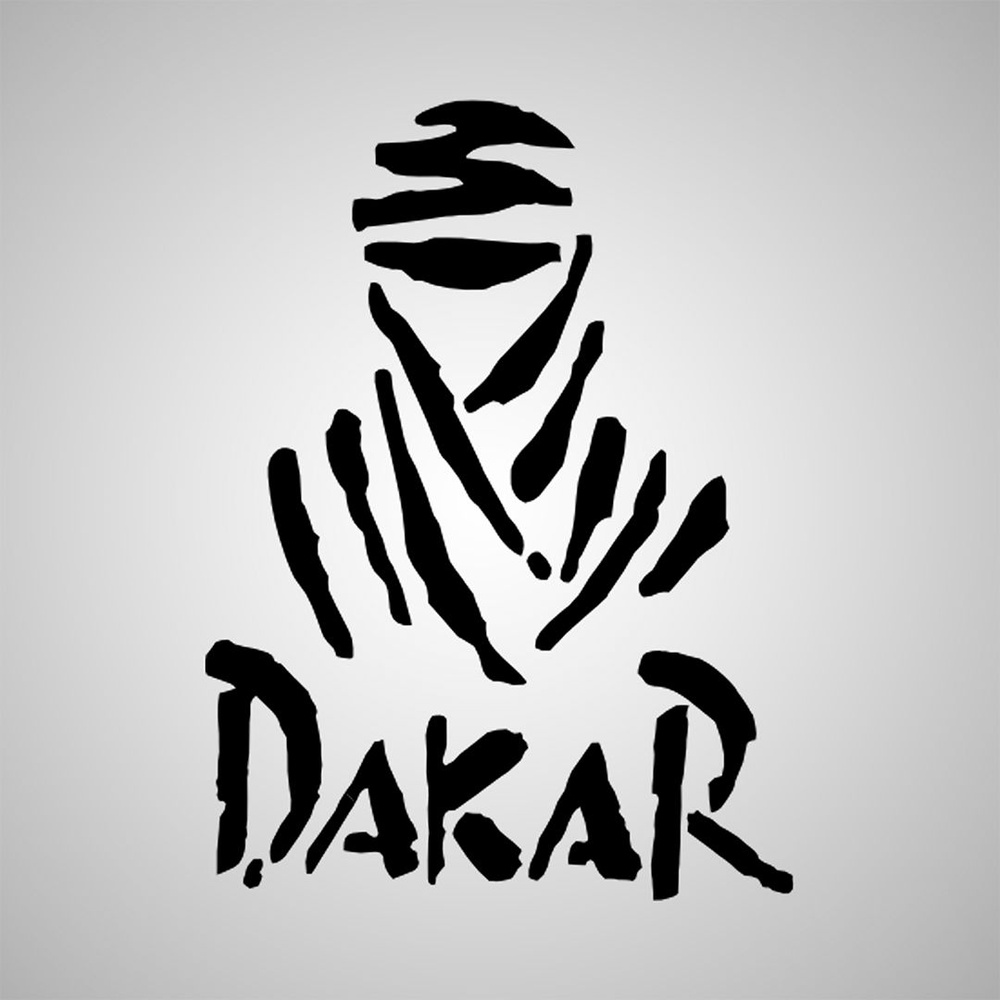 Наклейка Dakar, черная #1