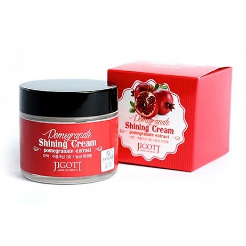 JIGOTT Крем для сияния кожи с экстрактом граната Pomegranate shining cream, 70мл  #1