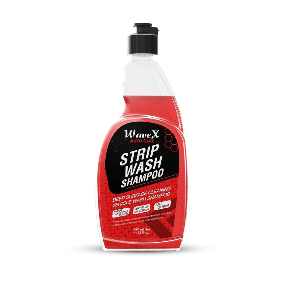 WaveX Strip Wash Shampoo Шампунь для глубокой очистки (остатки воска, глэйзов и т.д.), 650мл  #1