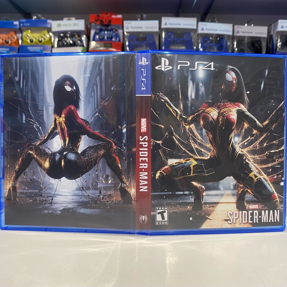 Игра "Spider Man / Человек паук" PS4 - Кастомная обложка для диска  #1