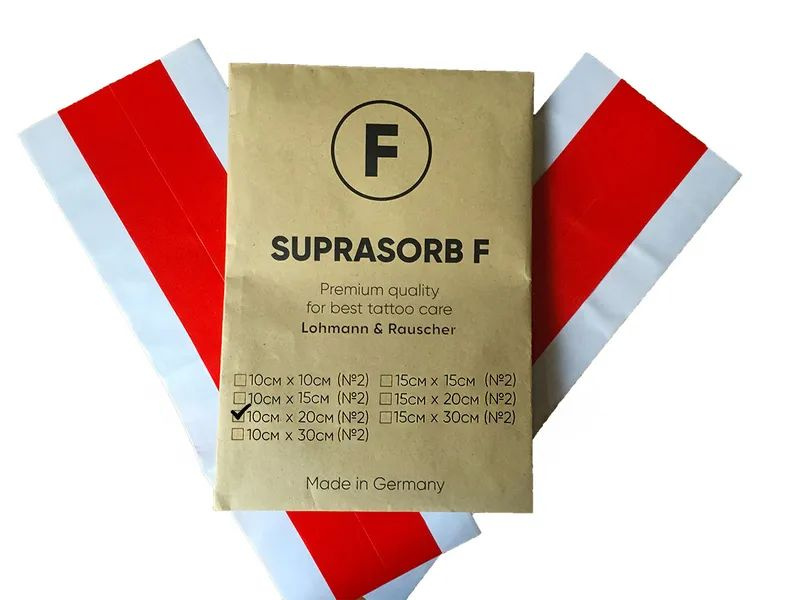 Пленка для быстрого заживления татуировки Suprasorb F (10см x 20см), 2 шт  #1