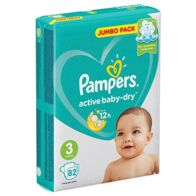 Подгузники Pampers Active Baby 82шт Midi 6-10кг джамбо 3 #1