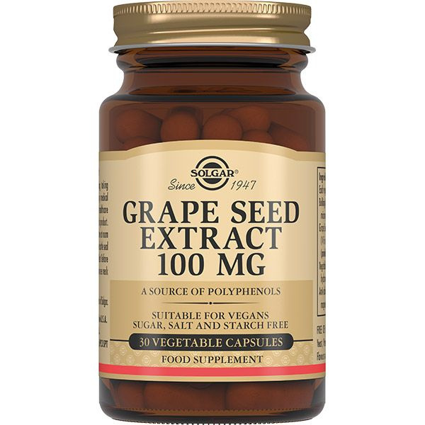 Солгар Капсулы "Экстрах виноградных косточек" ("Grape Seed Extract 100 mg Vegetable Capsules") (капсулы #1