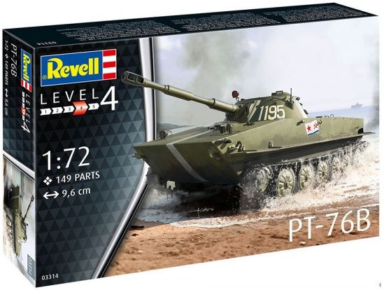 Набор для сборки Revell (Ревел) - Советский лёгкий плавающий танк ПТ-76B  #1