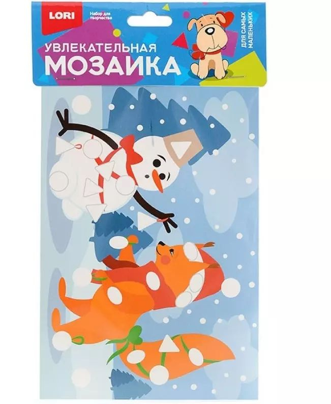 Увлекательная мозаика (набор малый) Белочка и снеговик Км-025  #1