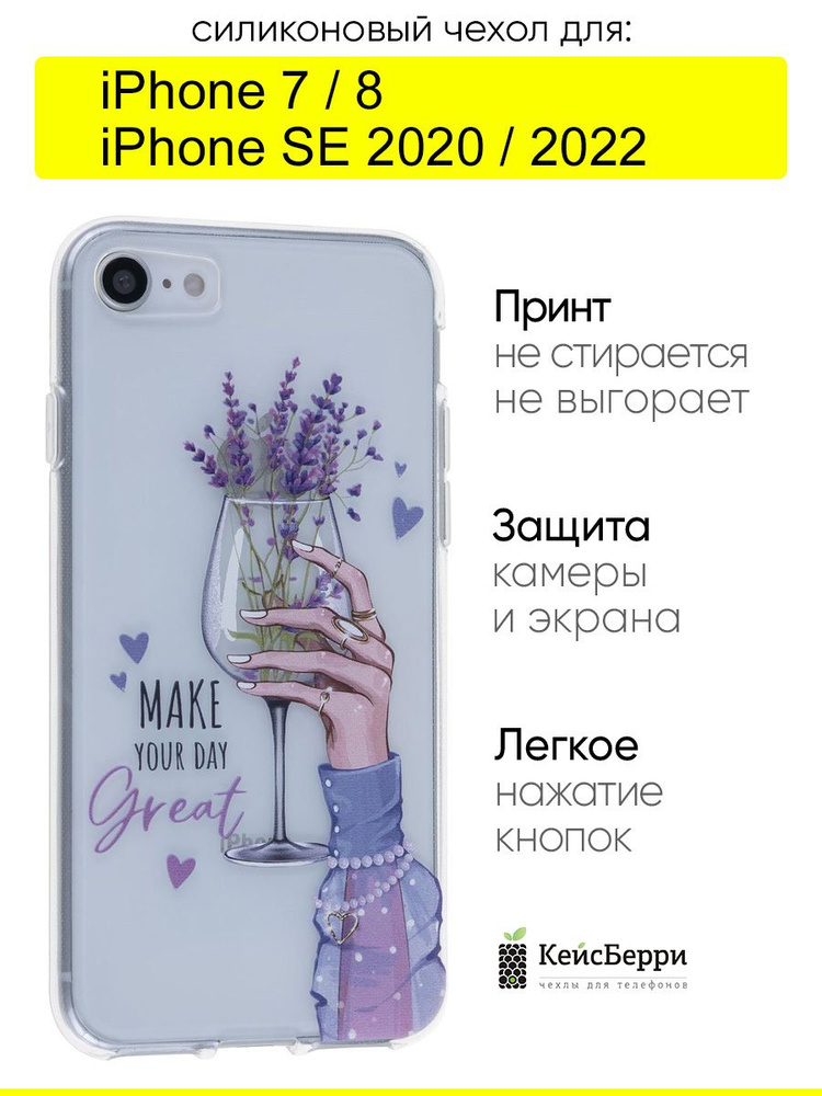 Чехол для iPhone 7, 8, SE 2020, SE 2022, серия Clear #1