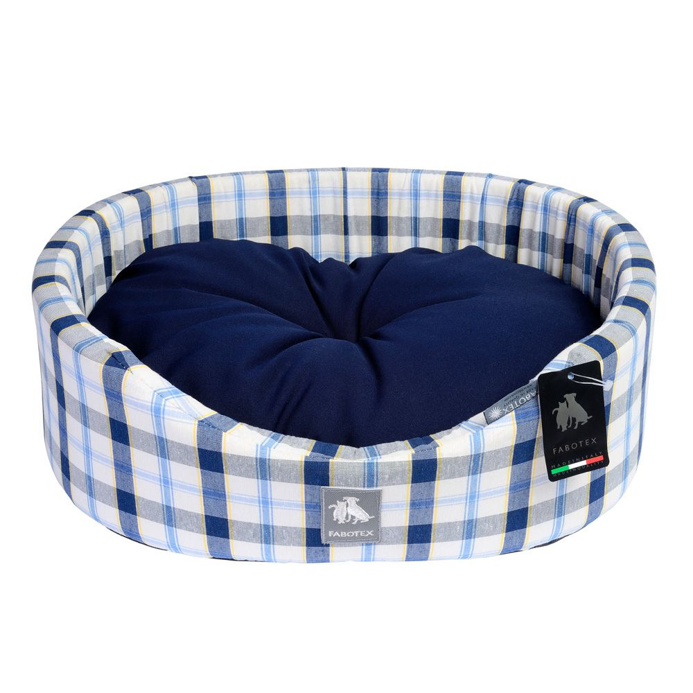 Лежак для собак и кошек Фаботекс Роял Супер / Fabotex 44 см, Голубой. Товар уцененный  #1