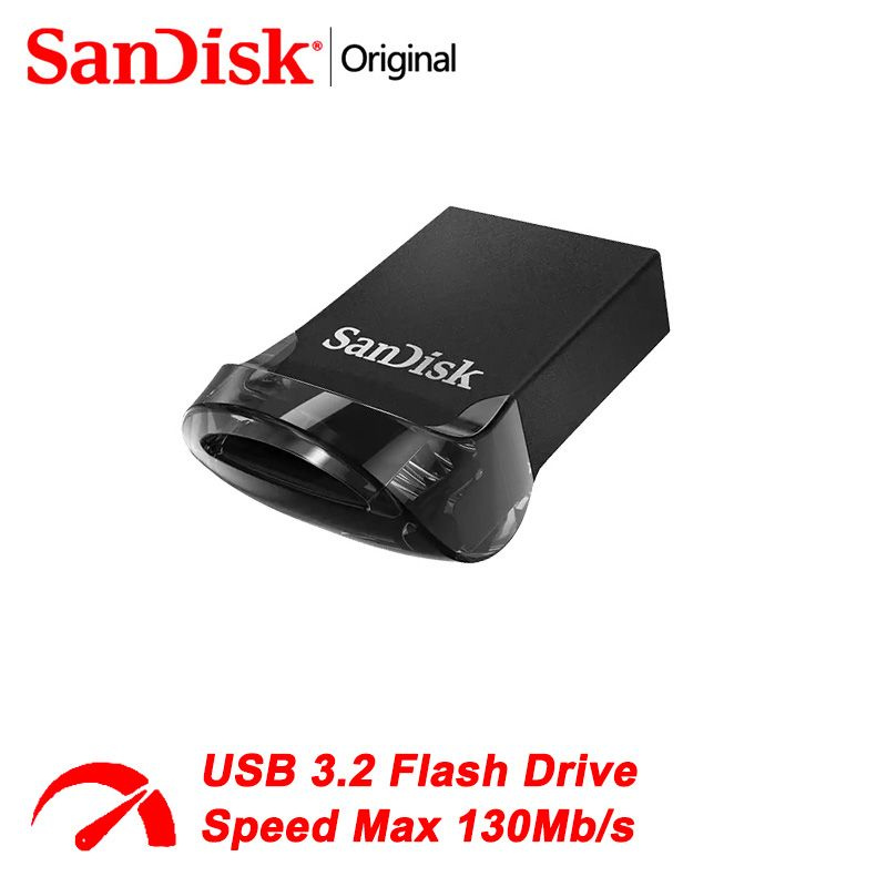 SanDisk USB-флеш-накопитель Ultra Fit SDCZ430-032G 32 ГБ, черно-серый #1