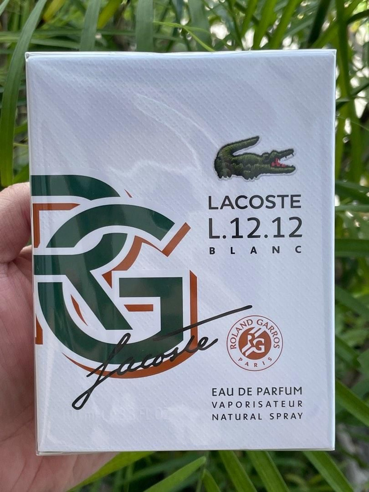 Lacoste Вода парфюмерная L.12.12 Blanc Roland Garros (M) edp 100 ml 100 мл #1