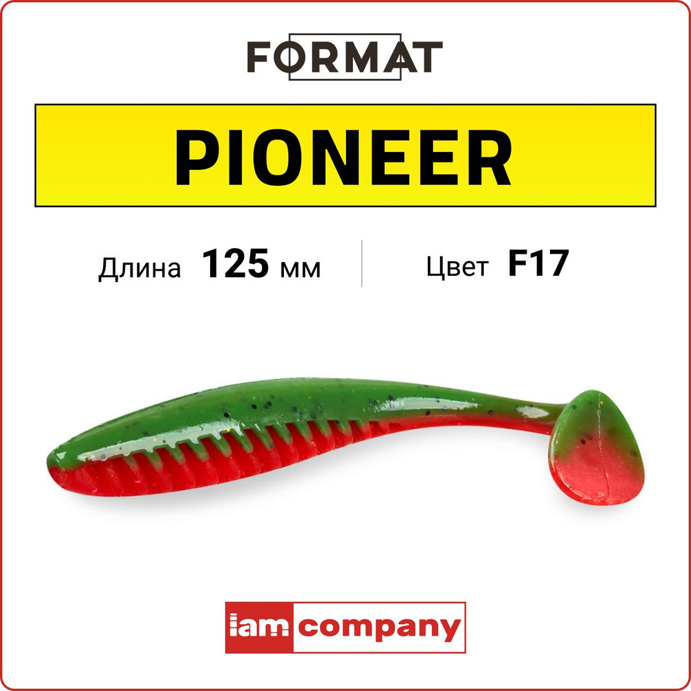 Мягкая приманка I AM Format PIONEER 125 мм цв. F17 / уп. 4 шт / Для летней рыбалки / Мягкая приманка #1