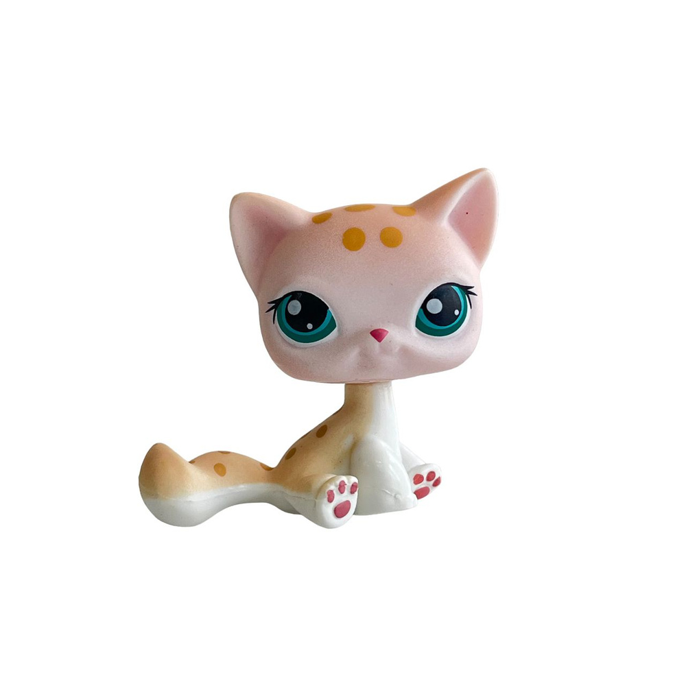 Littlest Pet Shop кошка #224 У белого котенка один глаз голубой, а другой желтый Короткошерстная кошка, #1