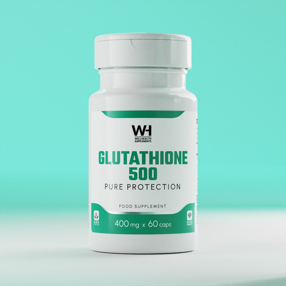 Well-Health GLUTATHIONE 500 PURE PROTECTION ГЛУТАТИОН 60 капсул 400мг #1