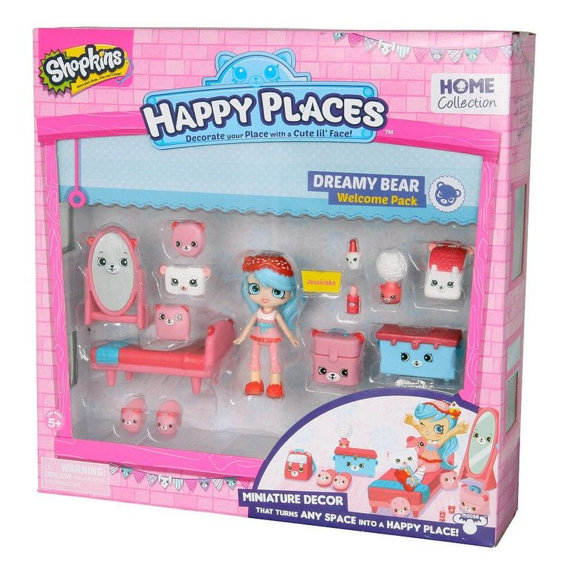 Набор фигурок Шопкинс Shopkins Happy Places "Dreamy Bear" Сонные мишки 56326  #1