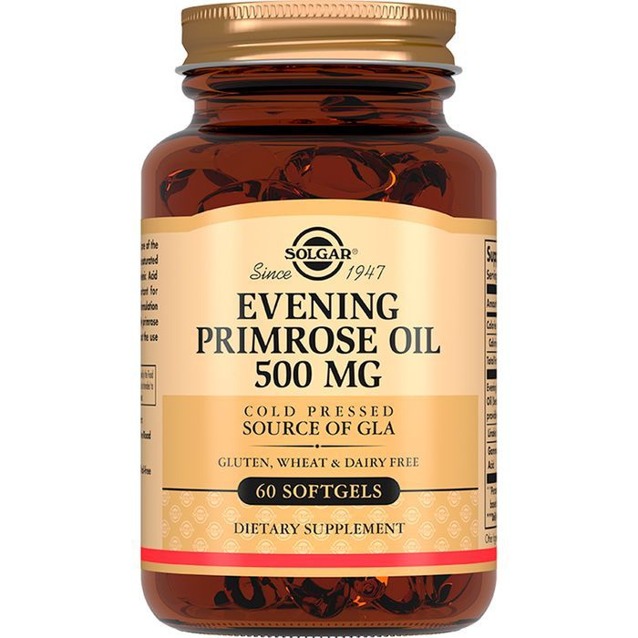 Solgar Evening Primrose Oil "Масло Примулы вечерней", 500 мг, 60 капсул #1