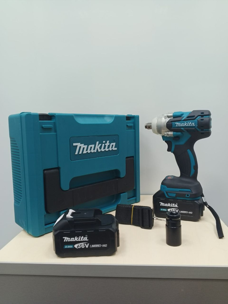 гайковерт безщеточный makita DTW285 с двумя аккумуляторами #1