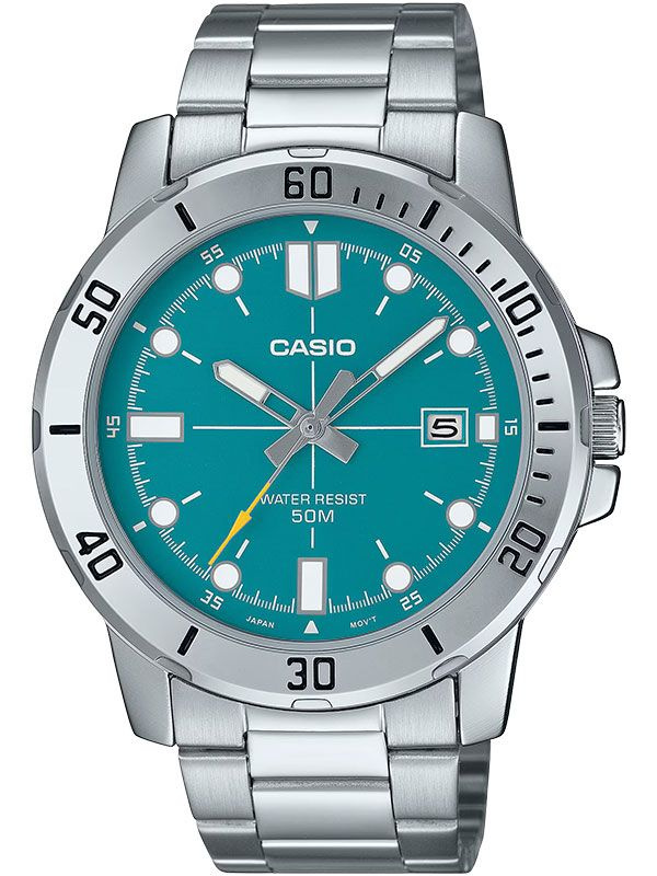 Кварцевые мужские наручные часы Casio Collection MTP-VD01D-3E2 с индикацией текущей даты  #1