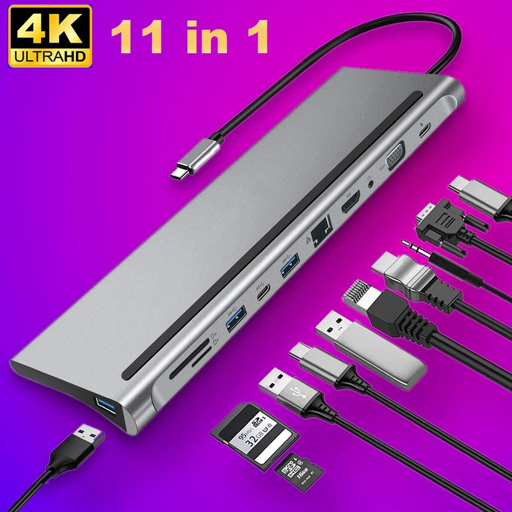 Док-станции для ноутбуков Концентратор USB C Type-C к адаптеру HDMI 4K Thunderbolt 3 USB 3.1 3.0 для #1