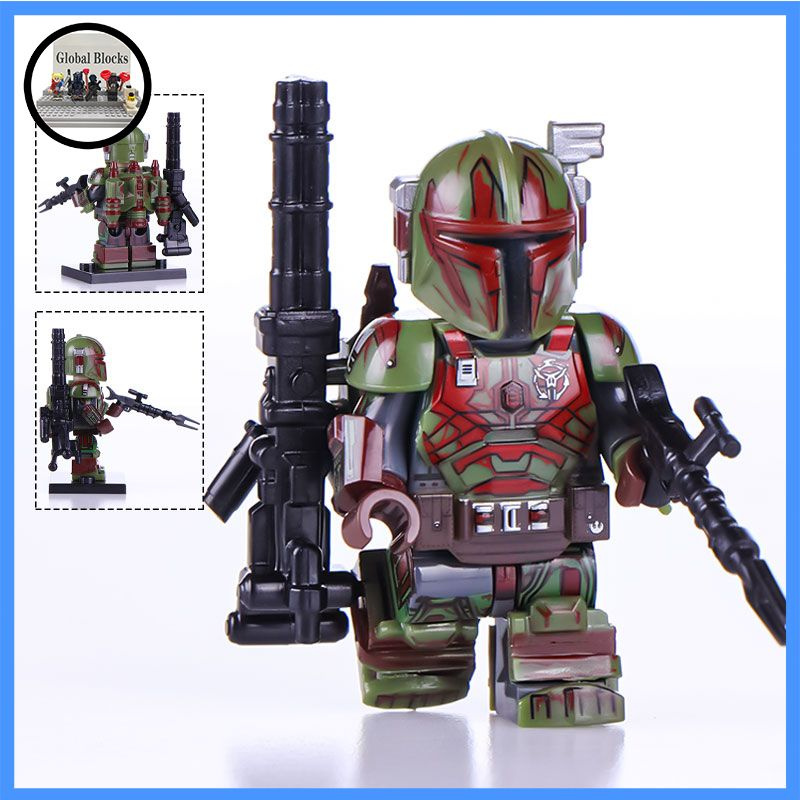 фигурок аниме минифигурки (совместим с лего),Звeздные войны -Heavy Infantry Mandalorian 4.5cm-MD96  #1