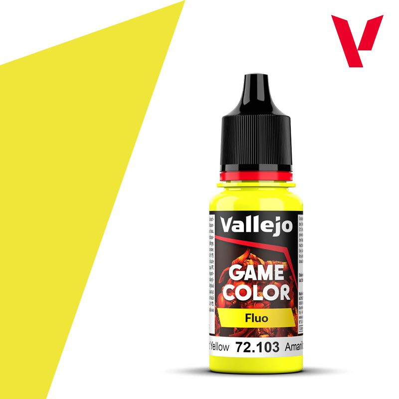 Краска Vallejo Game Color Fluorescent Yellow 17мл. #1