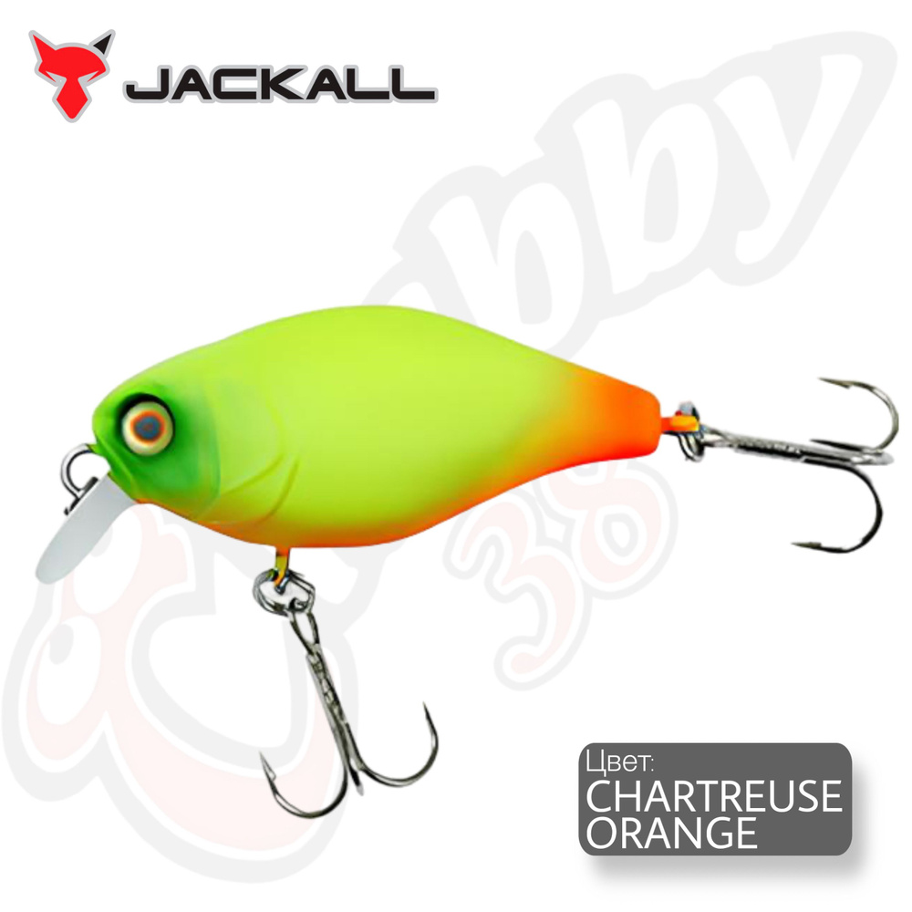 Воблер JACKALL Chubby 38 цв. chartreuse orange #1