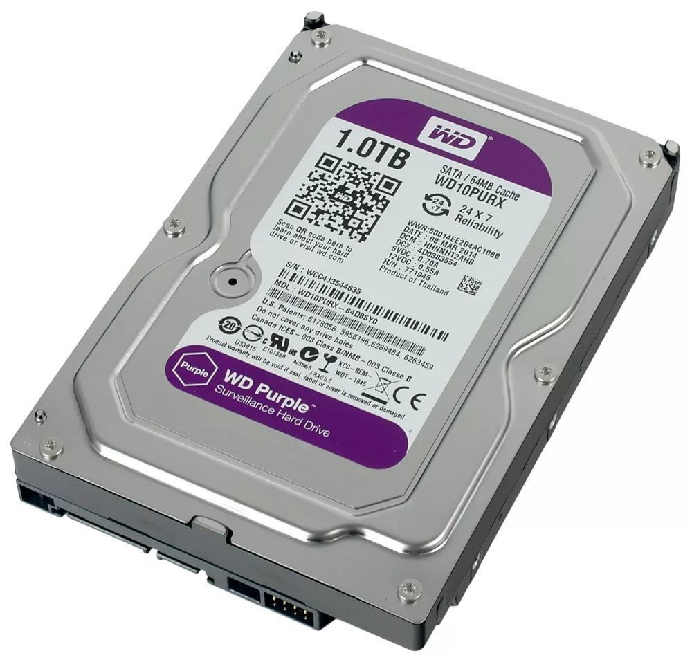 Western Digital 1 ТБ Внутренний жесткий диск (WD10PURX refresh)  #1