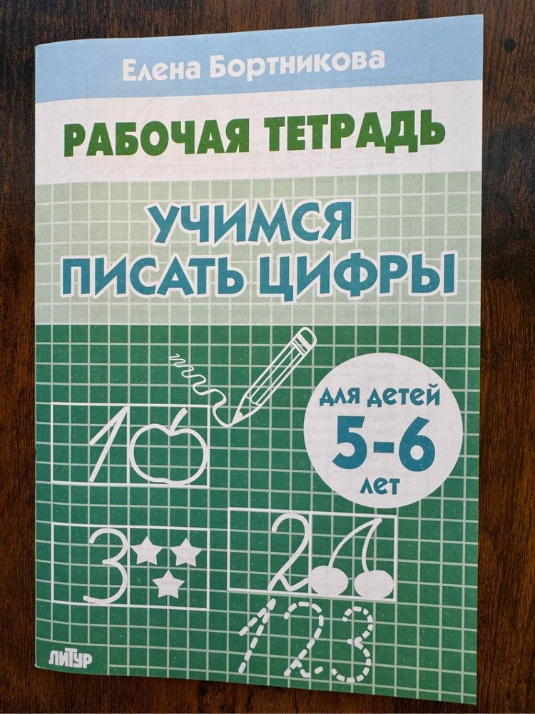 Рабочая тетрадь учимся писать цифры для детей 5-6 лет | Бортникова Елена Федоровна  #1