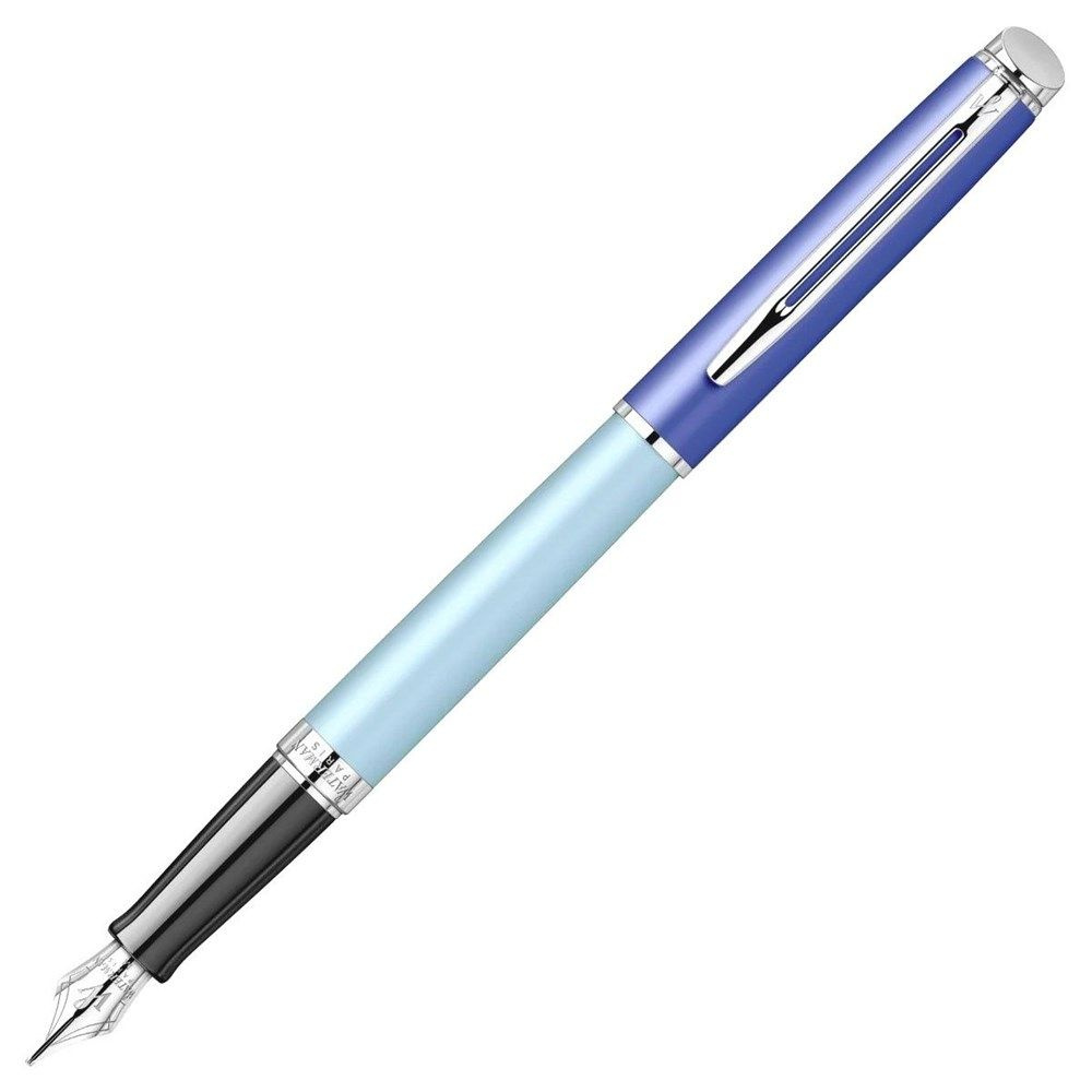 Ручка перьевая Waterman Hemisphere Colour Blocking Blue CT сталь нержавеющая F (подарочная коробка)  #1