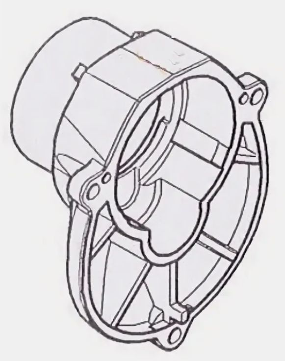 Корпус редуктора для MT814 Makita 451907-7 #1