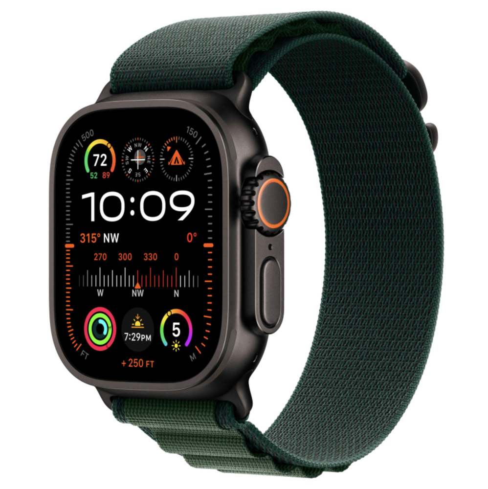 Apple Умные часы Black Dark Green L, 49mm, Black Titanium #1