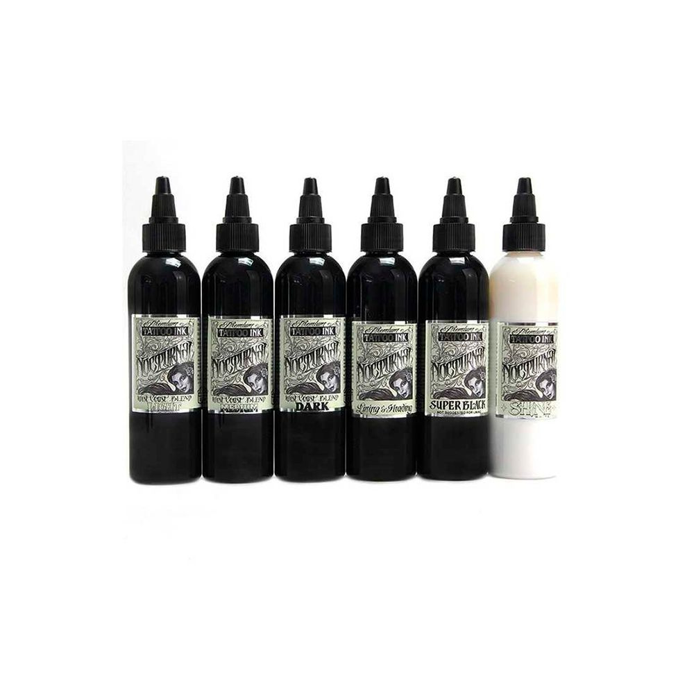 Nocturnal Full Set Tattoo Ink набор краскок/пигментов для татуировки - 4 oz / 120 мл  #1