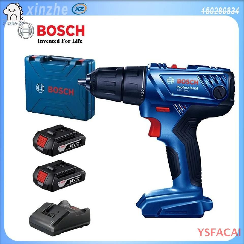 Bosch GSR/GSB 180-LI Аккумуляторная дрель-шуруповерт, питание от 18 В, 54 Нм, 2 аккумулятор.-CC YSFACAI #1