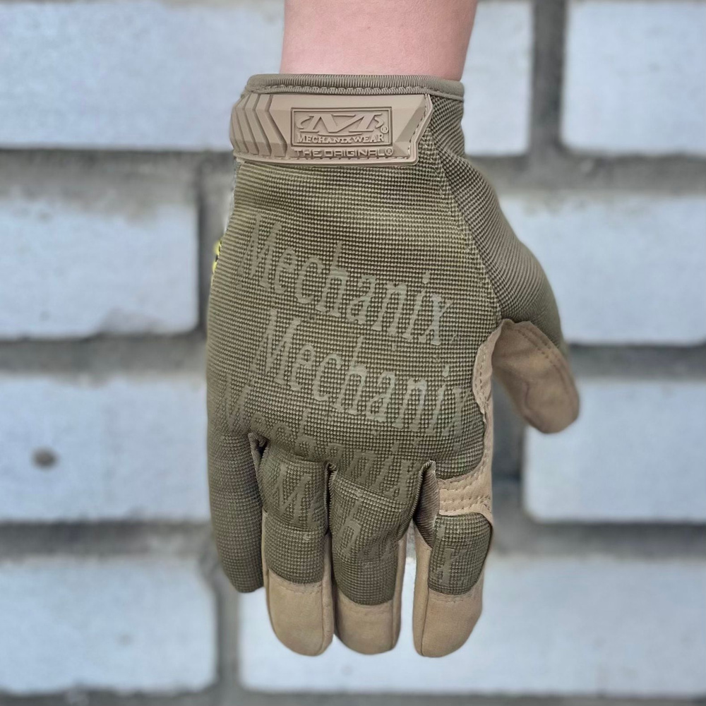 Перчатки защитные тактические бежевые песок MECHANIX ORIGINAL Coyote Beige (размер L)  #1