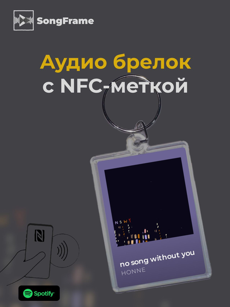 Брелок Spotify с NFC Трек: HONNE - no song without you #1