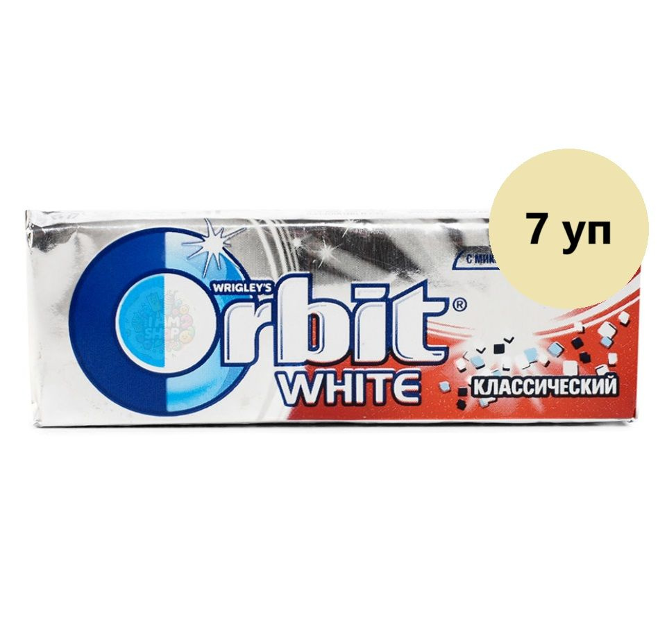 Жевательная резинка Wrigley's Orbit Pellet классическая 7 уп по 14 г, Россия  #1