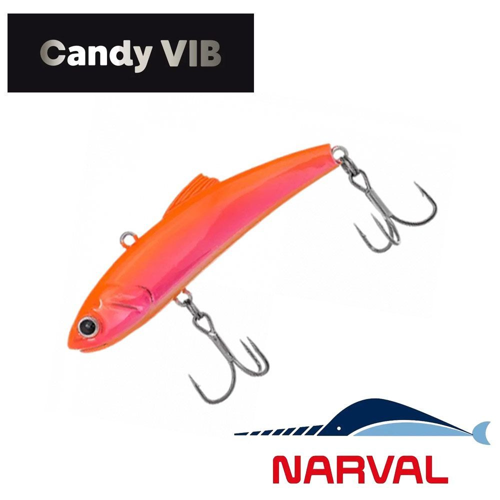 Раттлин Narval Frost Candy Vib 80mm 21g #011-Orange Holo. виб/приманка на хищника/судак,щука.форель  #1