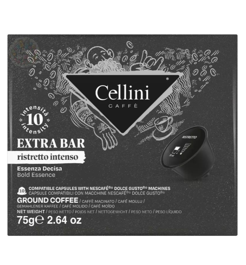 Кофе в капсулах Cellini Dolce Gusto Espresso Extra Bar 75 г, Италия #1