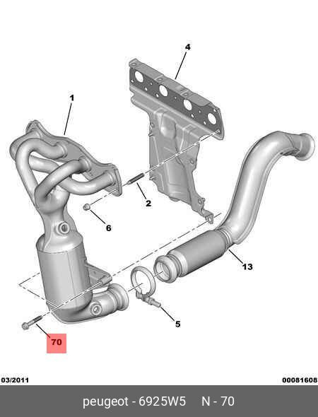 Болт с буртиком М8x125 l55 Citroen/Peugeot 6925W5 #1