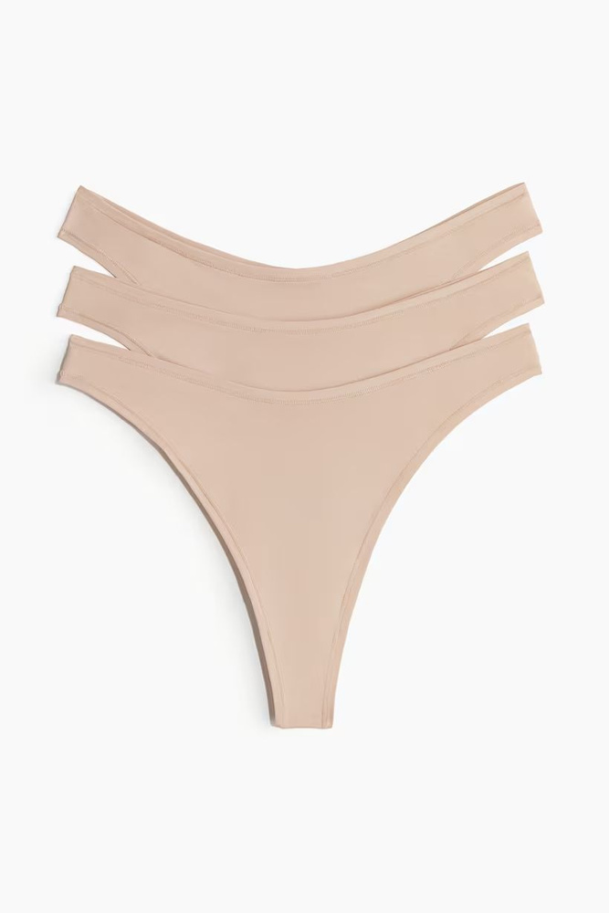 Комплект трусов стринги H&M Thong, 3 шт #1