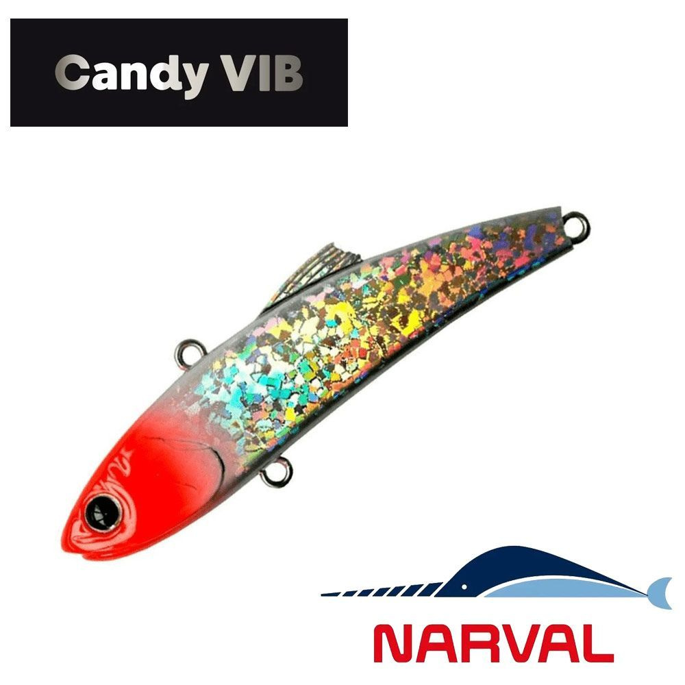 Раттлин Narval Frost Candy Vib 80mm 21g #012-Red Head. виб/приманка на хищника/судак,щука.форель  #1