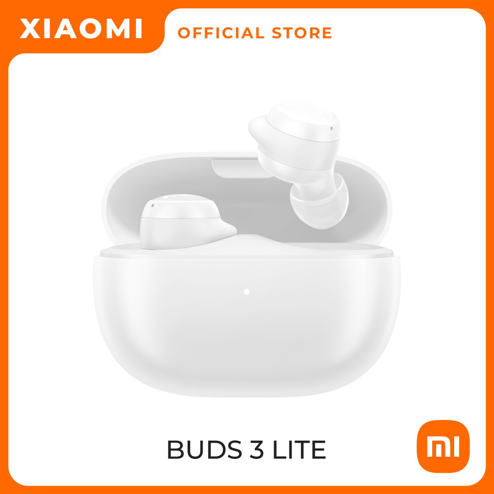 Наушники беспроводные Xiaomi Redmi Buds 3 lite White, bluetooth наушники с микрофоном и шумоподавлением, #1