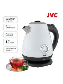 Чайник JVC JK-KE1717 white 2200Вт 1,7 литра сталь белый #1