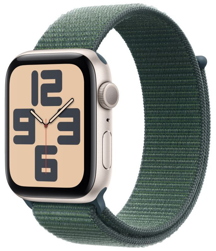 Умные часы Apple Watch SE 2024 40mm, Сияющая звезда, Starlight Green loop #1