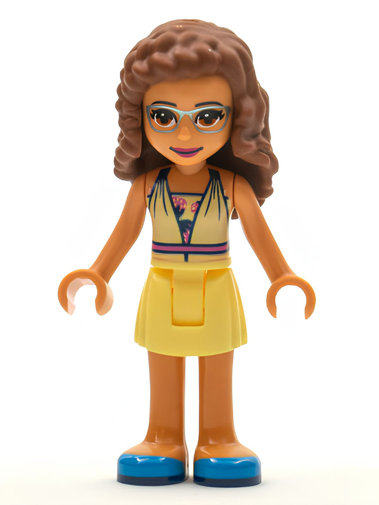 Минифигурка Lego Friends Olivia (Nougat) - Bright Light Yellow Dress and Blue Shoes frnd350 U  #1