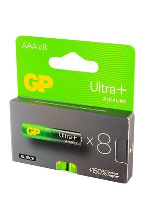 Батарейки GP Ultra Plus G-Tech мизинчиковые/AAA/LR03 BL4 8шт. #1