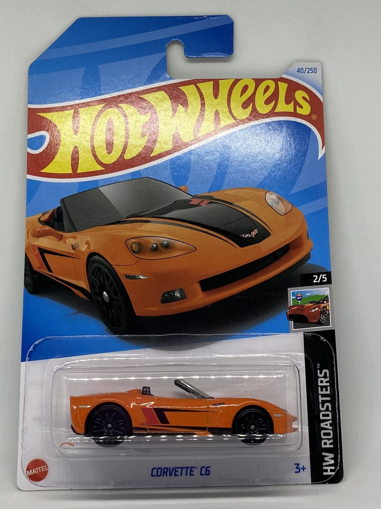 Машинка hot wheels corvette c6 #1