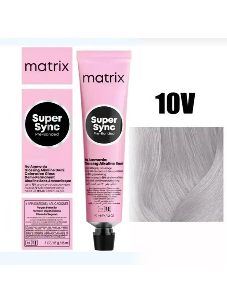 Matrix Крем-краска без аммиака SoColor Sync Pre-Bonded, 10V #1