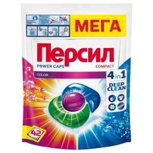 Капсулы для стирки Персил "Power caps Color", 4-в-1, 42шт. по 15г (4640013275598)  #1